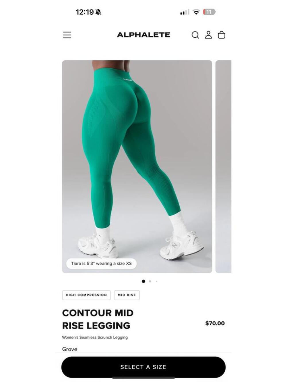Contour Mid Rise Legging - Rare Color Grove